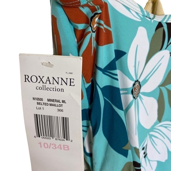 ROXANNE Collection Perfection Fit One Piece Belted Swimsuit- 34B - Picture 8 of 12